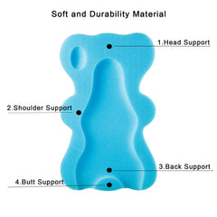 PandaEar breathable sponge material demonstrates fast water absorption and ventilation during baths.