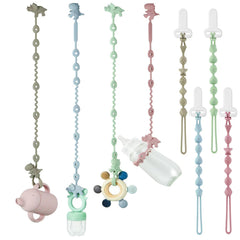 PandaEar dinosaur toy straps secure baby items for on-the-go play.