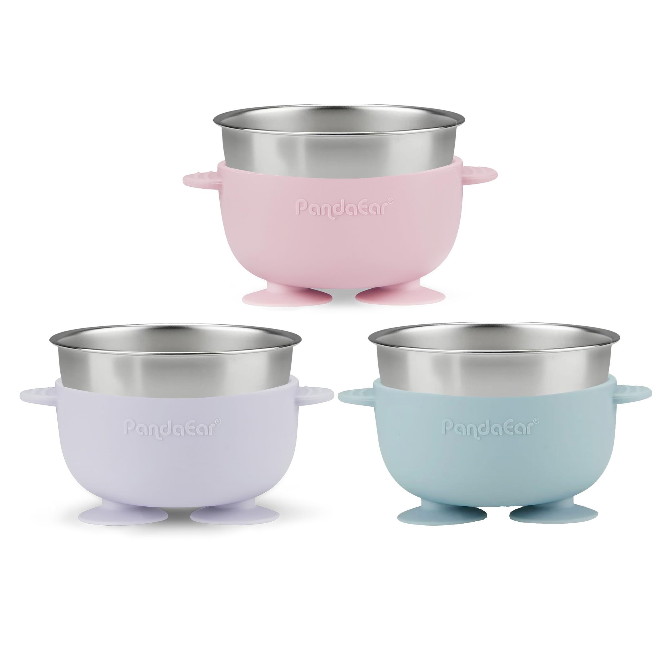 PandaEar dishwasher-safe bowls clean easily, resisting stains after busy mealtimes.