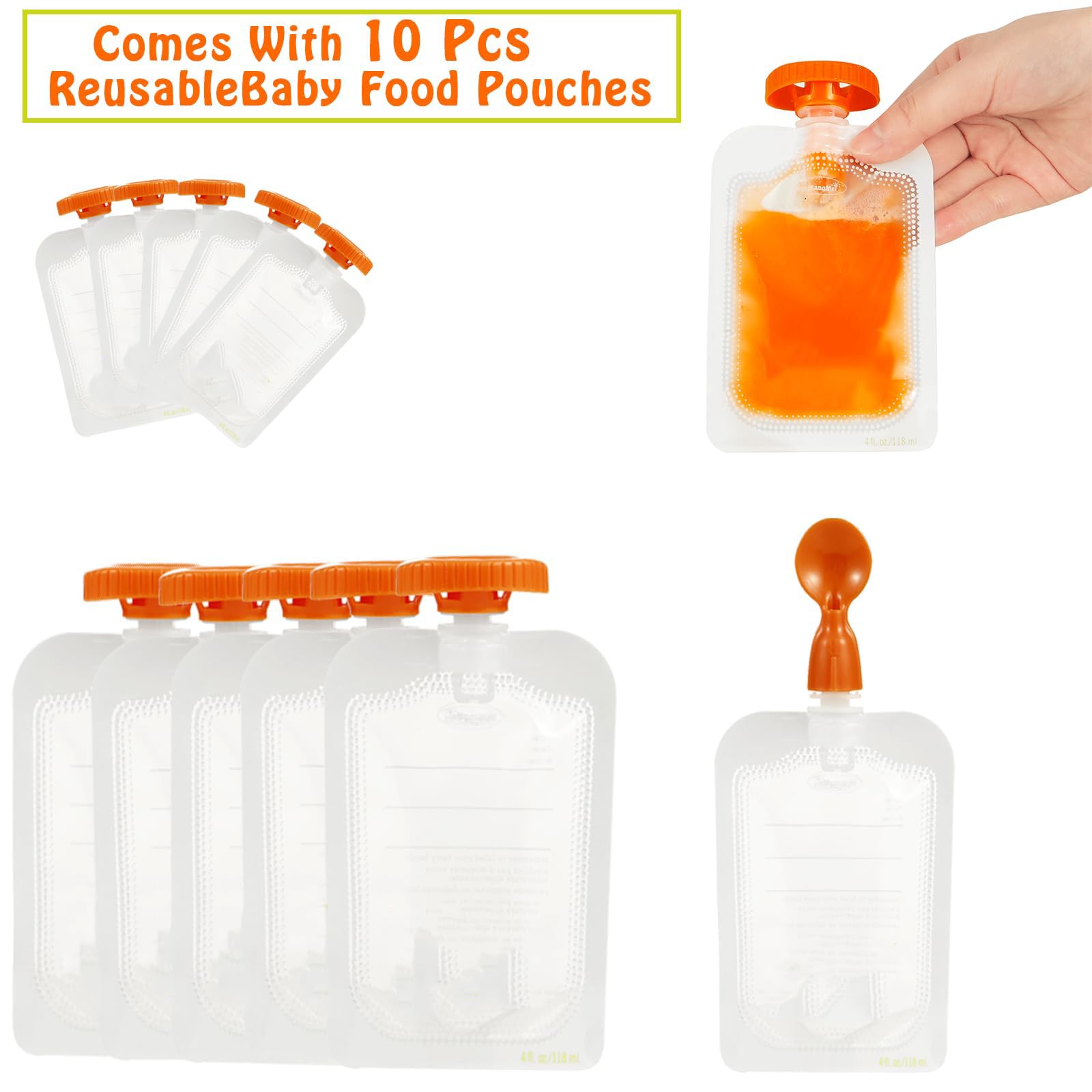 PandaEar dishwasher-safe parts simplify cleanup after puree sessions.