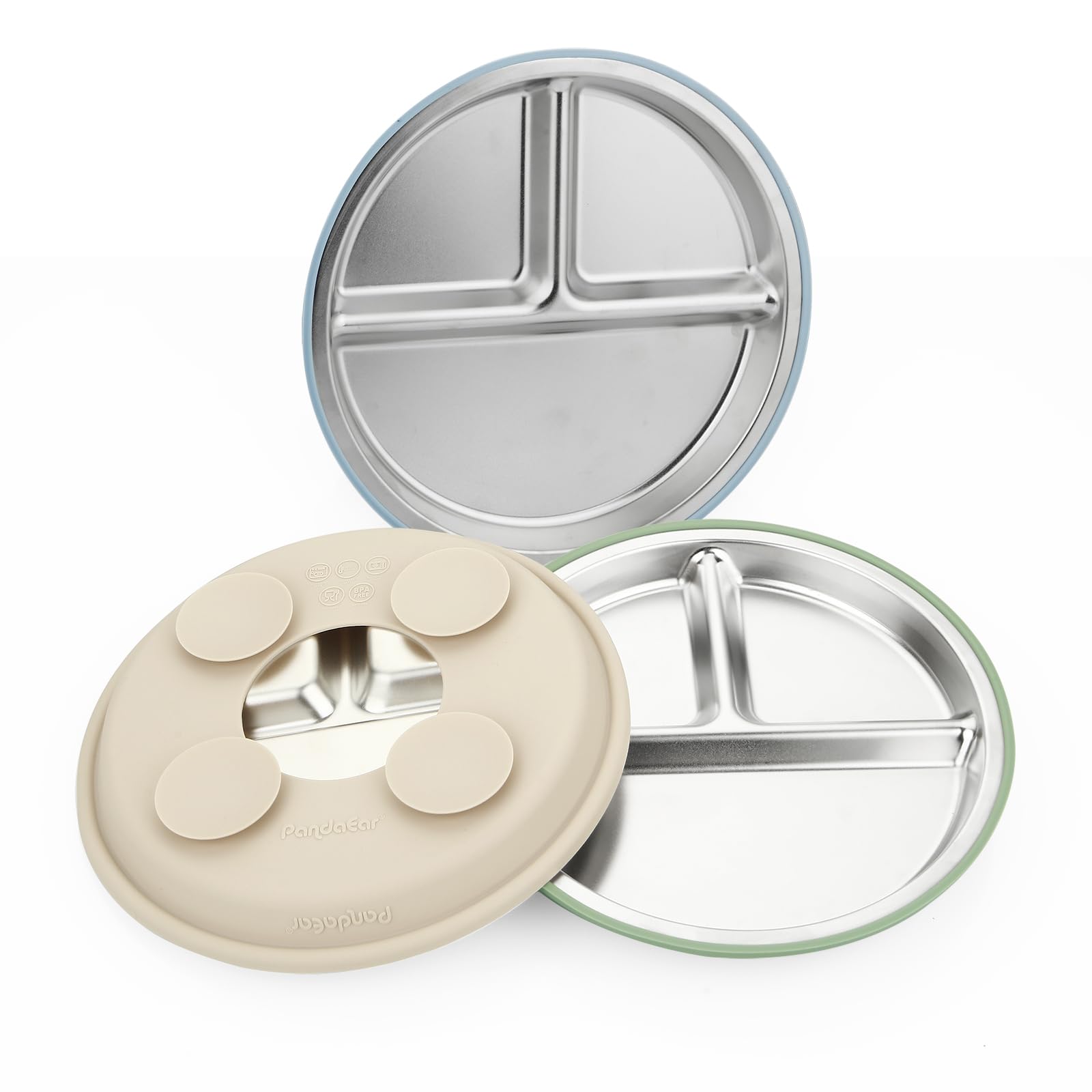 PandaEar dishwasher-safe plate ready for quick cleaning after meals.