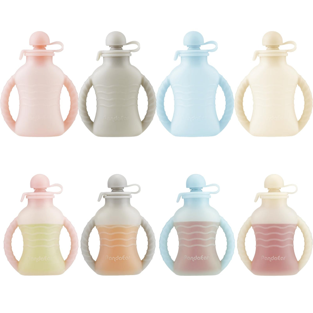 PandaEar dishwasher-safe pouches simplify cleanup after meals.