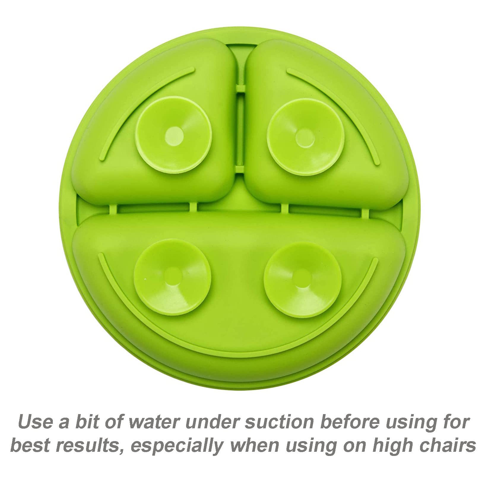 PandaEar divided plates support independent eating with clear three sections for little hands