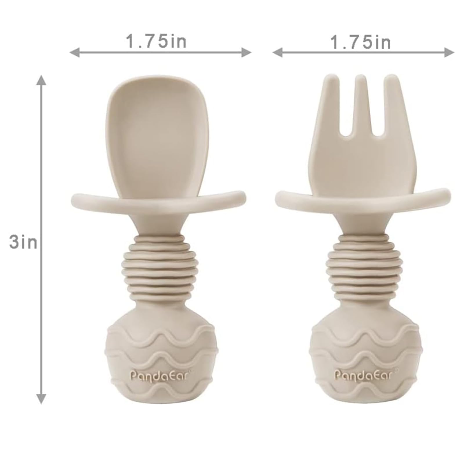 PandaEar cups with double handles support tiny hands during drinks and snacks.