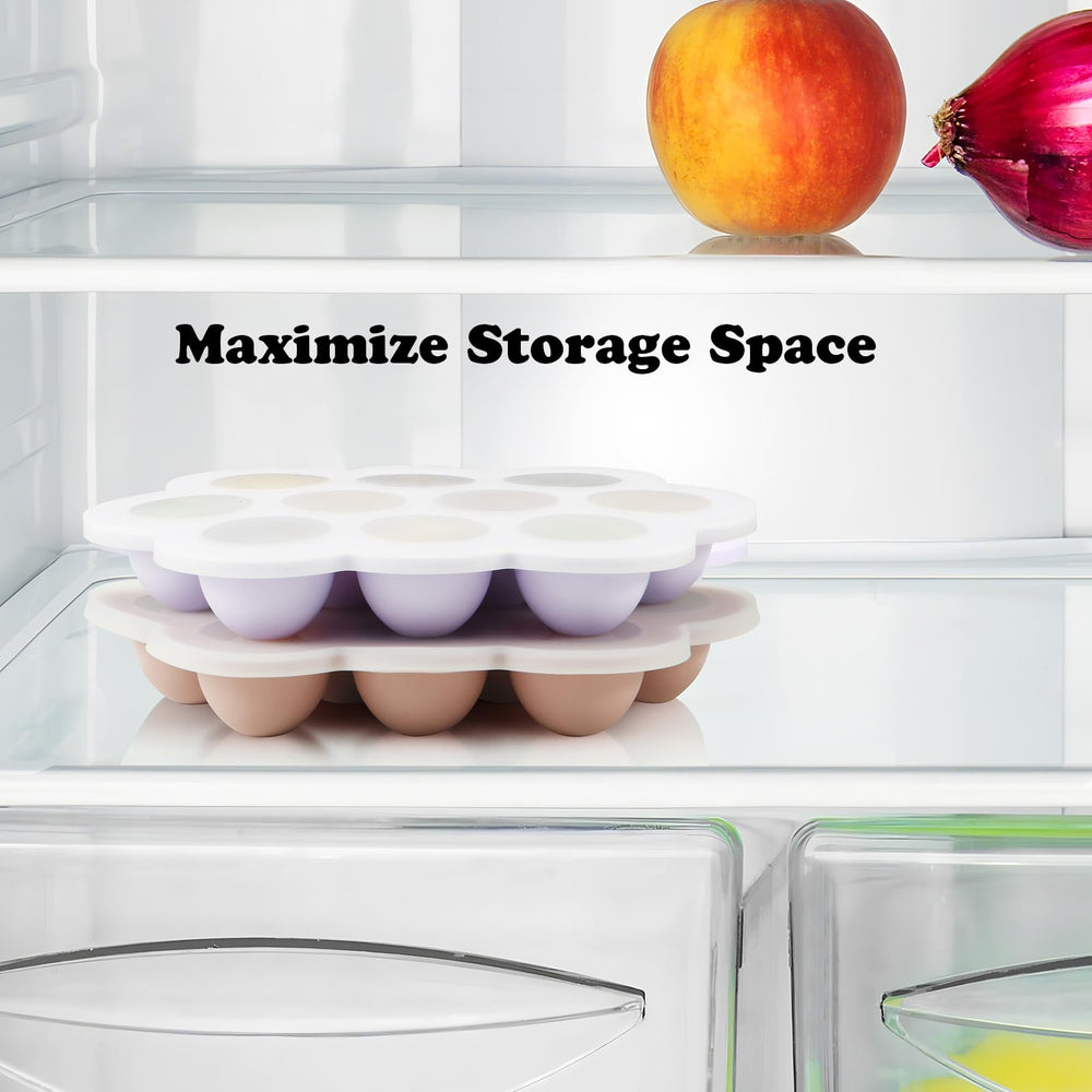 PandaEar durable lid-clips stackable design reduces freezer mess.