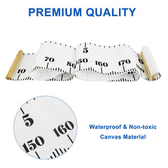 PandaEar durable waterproof canvas growth chart vertical white design