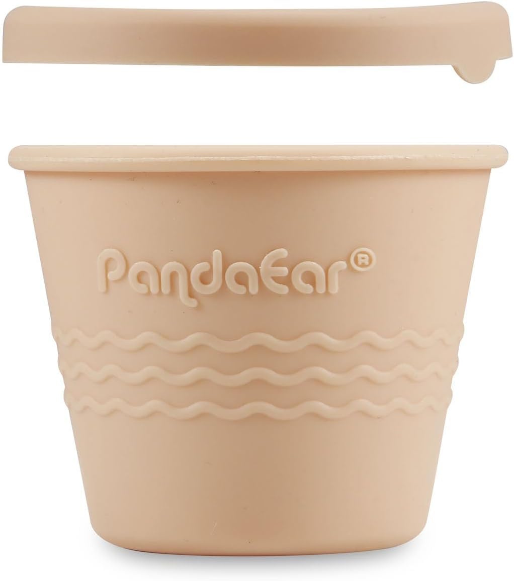 PandaEar easy-clean silicone containers simplify washing and care.