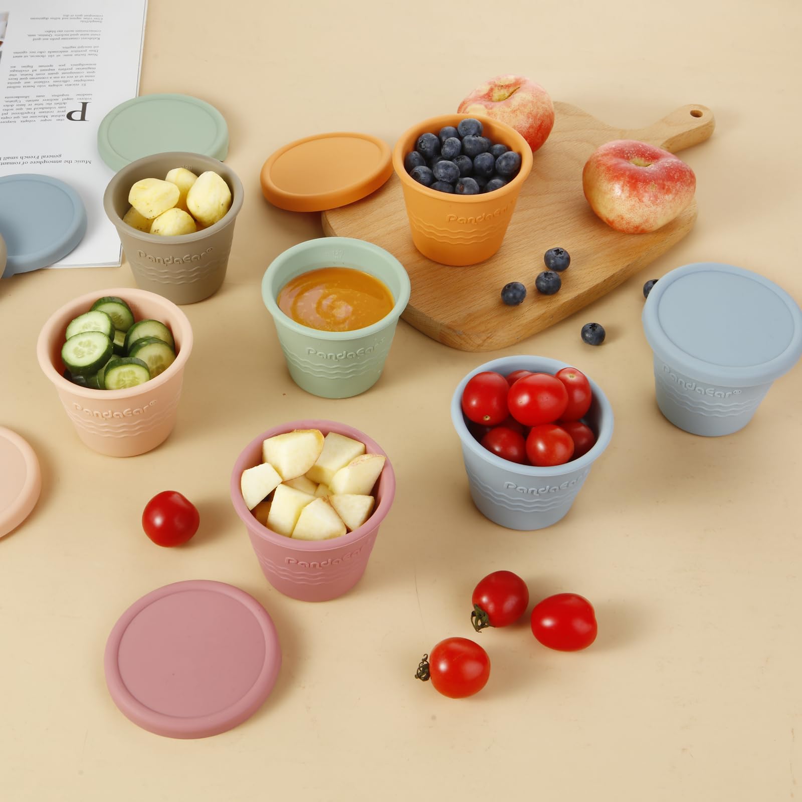 PandaEar easy-to-clean silicone reduces kitchen mess and prep time
