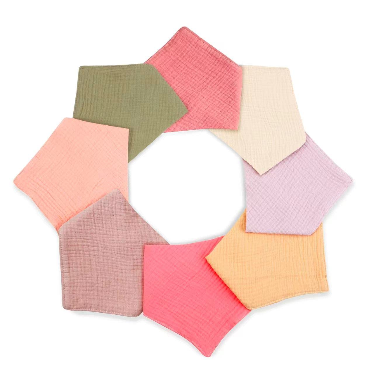 PandaEar four-layer absorbent bib keeps clothes dry during drool and teething.