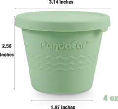 PandaEar freezer-safe storage keeps homemade baby food ready for freezing.