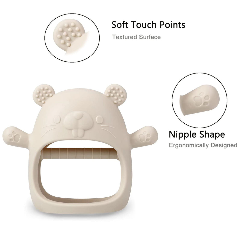 Freezer-safe design offers lasting cooling comfort during teething.