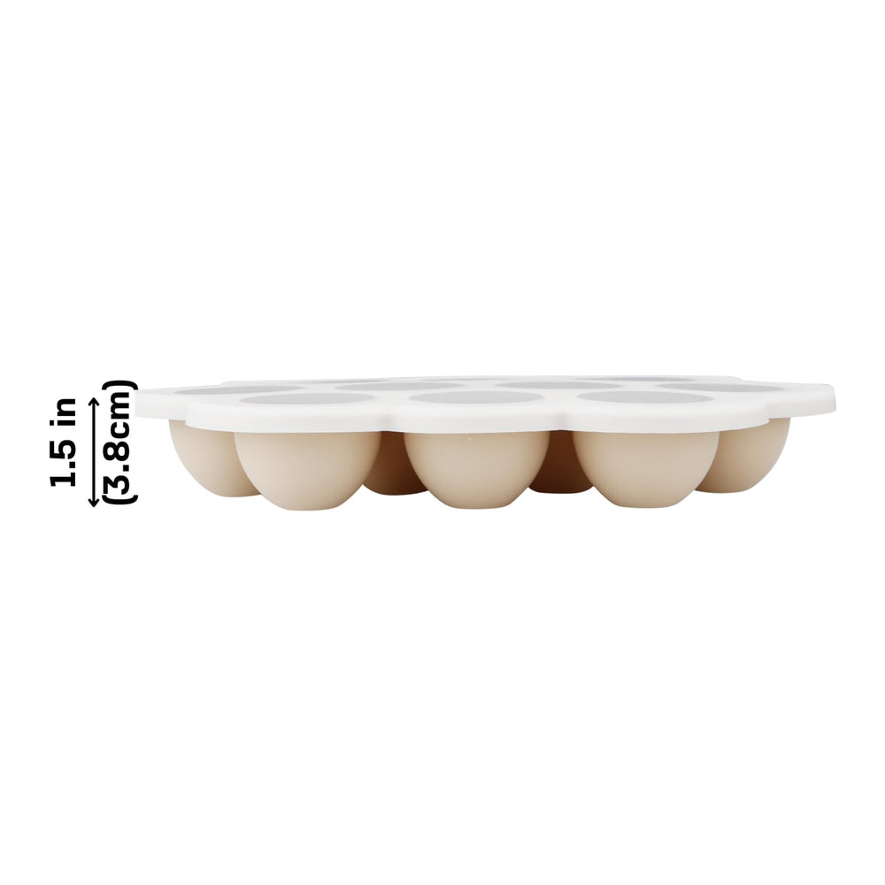 PandaEar freezer-safe and microwave-safe trays simplify reheating homemade baby foods.