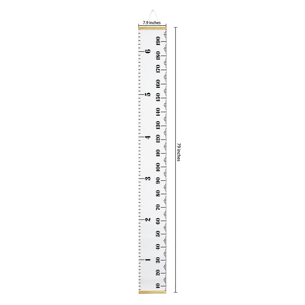 PandaEar growth chart for kids with inch marks for quick measurements