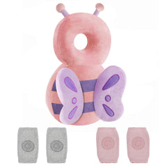 PandaEar head protector backpack with cute cartoon design keeps little explorers safe during play.