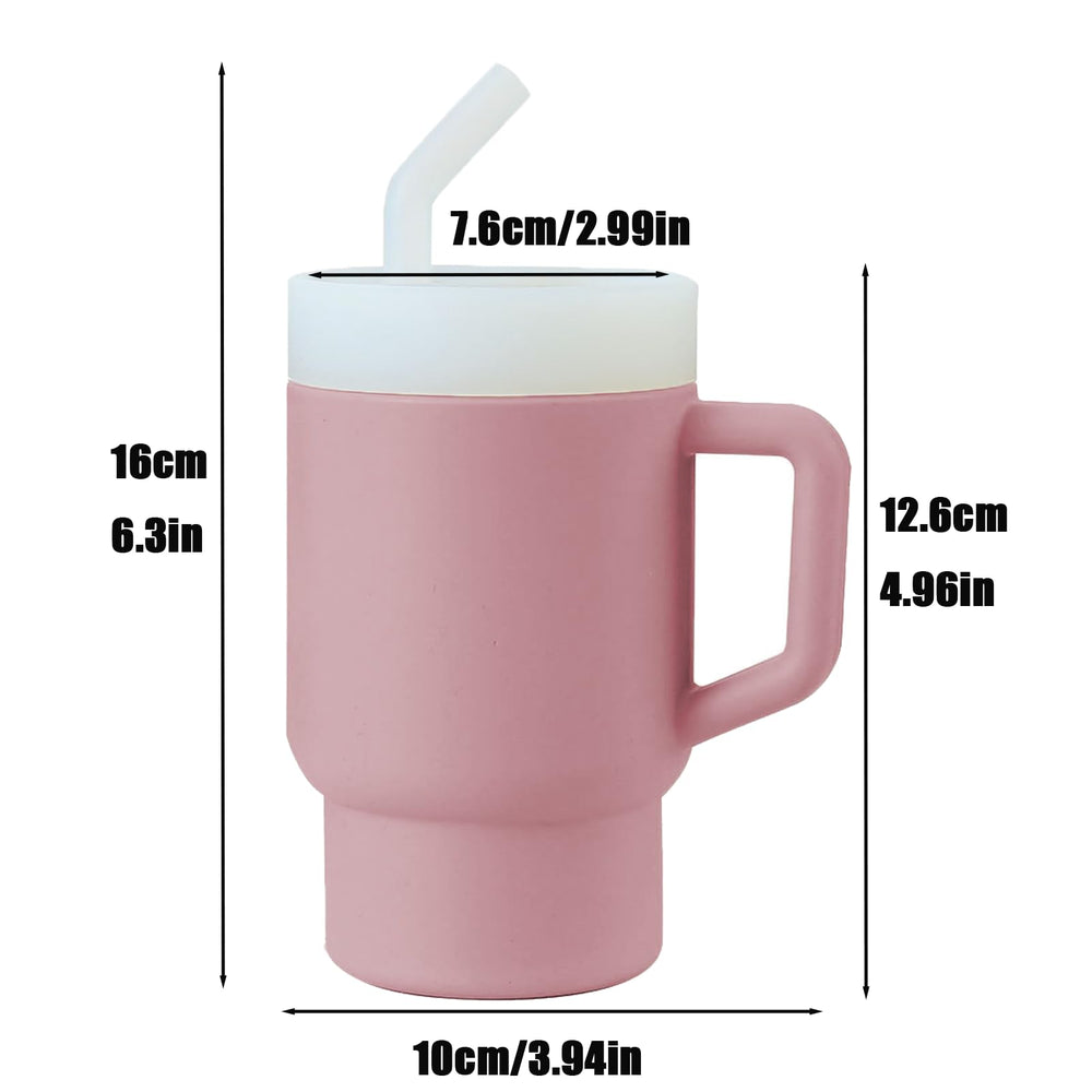 PandaEar kids tumbler offers two straw options for varied drinking angles.