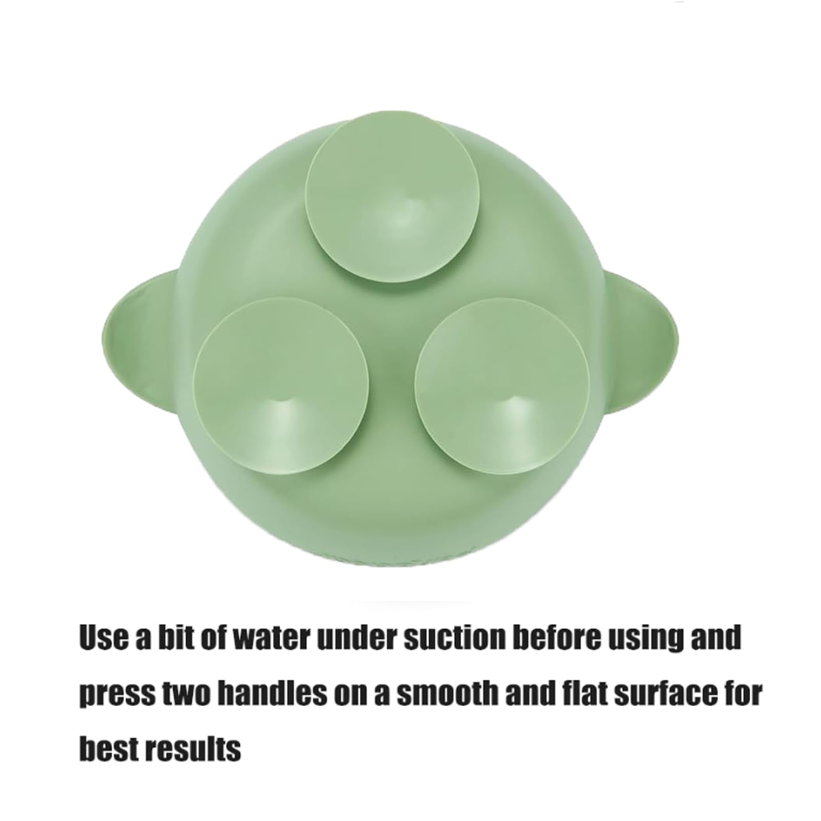 PandaEar mealtime scene showing self-feeding with suction bowls