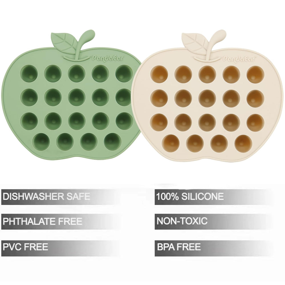 PandaEar multi-functional tray doubles as fruit feeder teether for soothing teething moments.