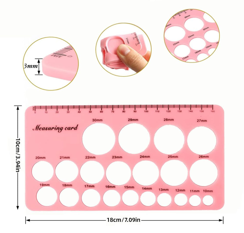 PandaEar Nipple Ruler measuring tape demonstrates soft guidance for flexible sizing and comfort
