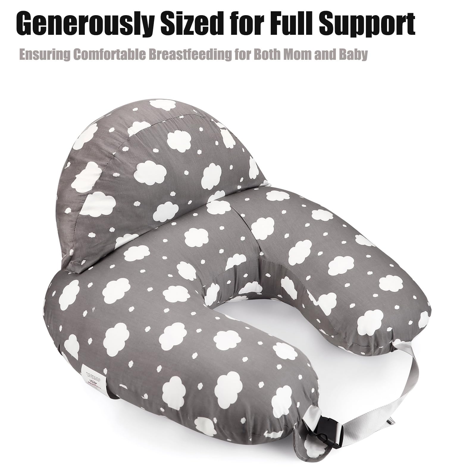 PandaEar nursing pillow supports comfortable feeding and proper baby positioning
