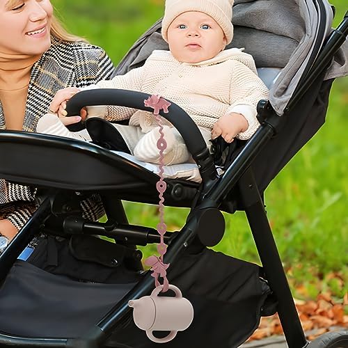 PandaEar one-piece design clips simplify quick pacifier security.