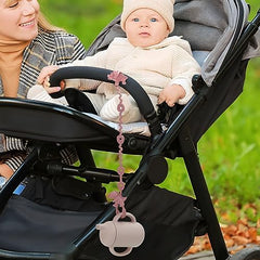 PandaEar one-piece design clips simplify quick pacifier security.