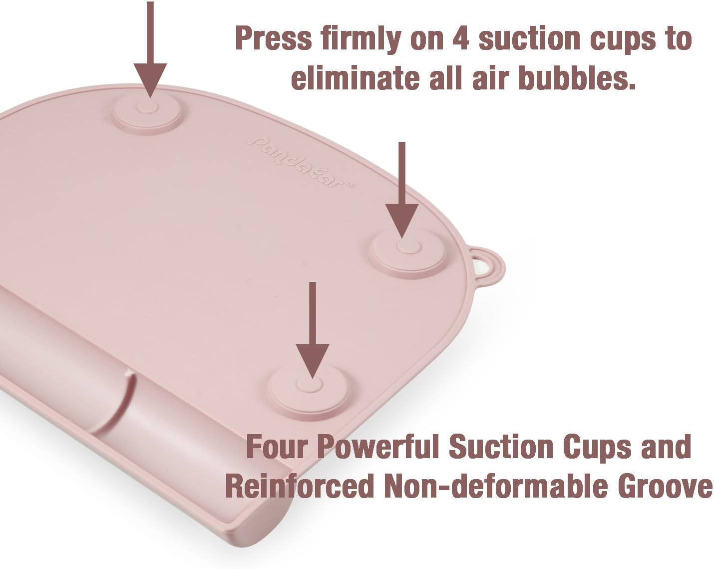 PandaEar heat-resistant silicone placemat ready for quick wipe-down after meals