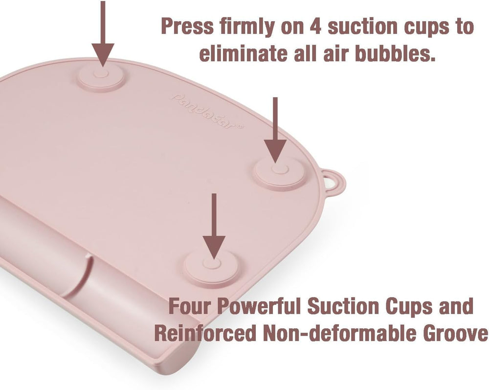 PandaEar heat-resistant silicone placemat ready for quick wipe-down after meals