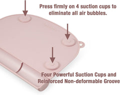 PandaEar heat-resistant silicone placemat ready for quick wipe-down after meals