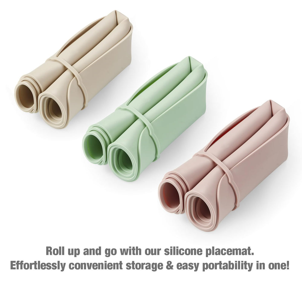 PandaEar placemat is portable and foldable for on-the-go dining.