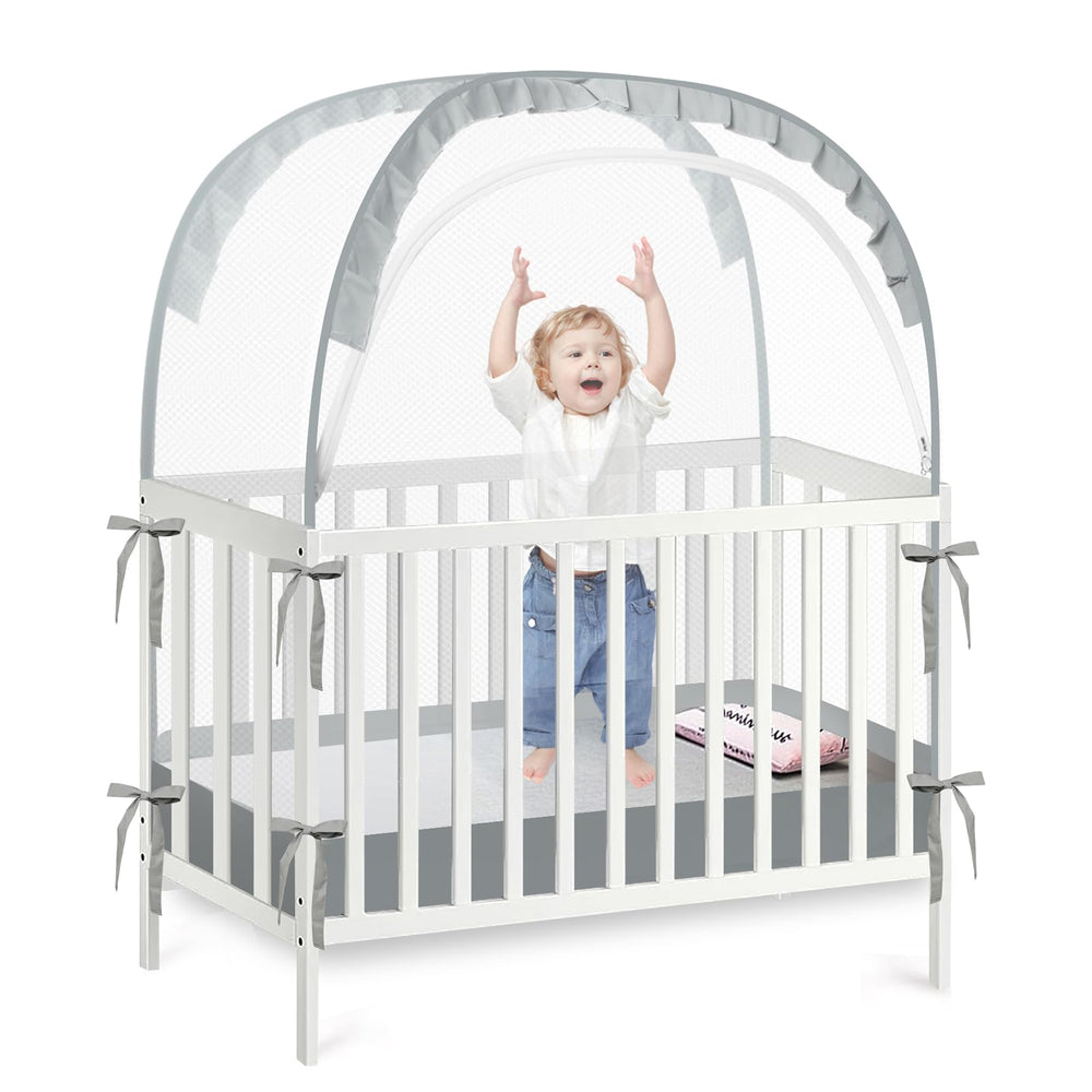 PandaEar pop-up crib tent ready for quick setup and placement.