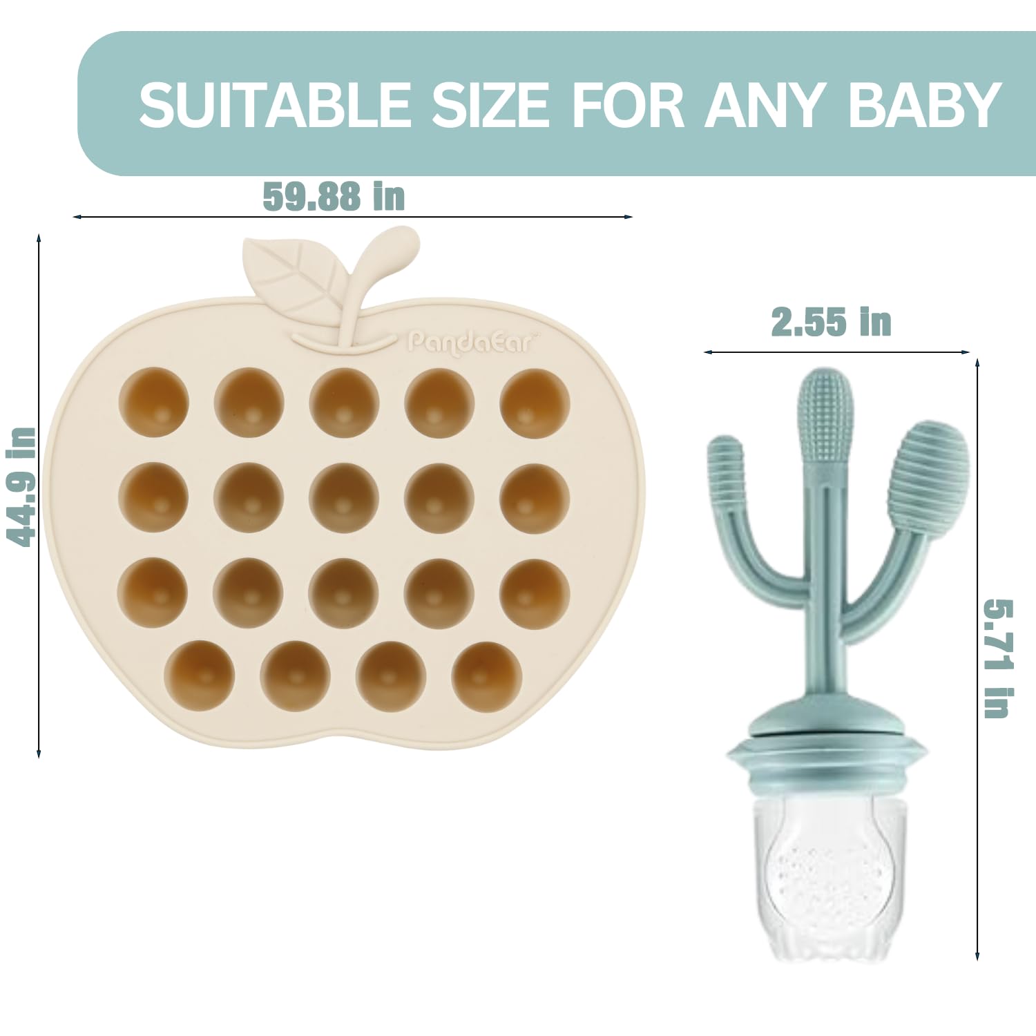 PandaEar 0.2 oz compartments enable precise, portion-controlled feeds