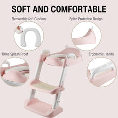 PandaEar potty seat non-slip step stool provides stable training support