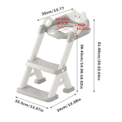 PandaEar potty seat step-stool ladder ready to assist kids climbing access.