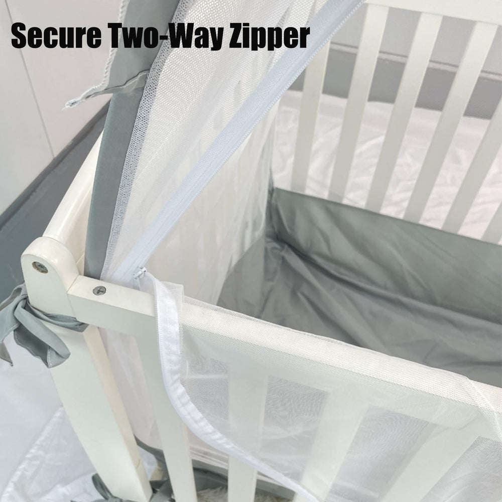 PandaEar reinforced structure ensures durable, secure crib protection.
