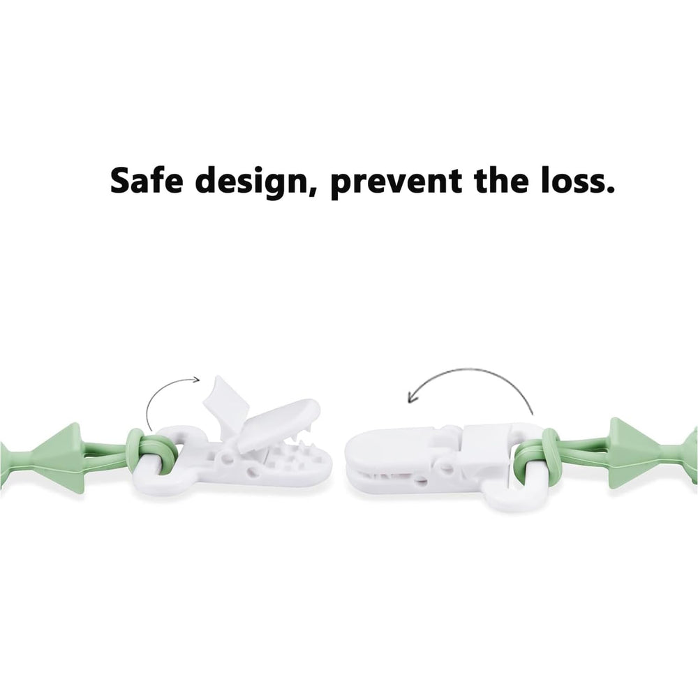 PandaEar rust-free clip ensures easy cleaning and safe attachment to outfits.