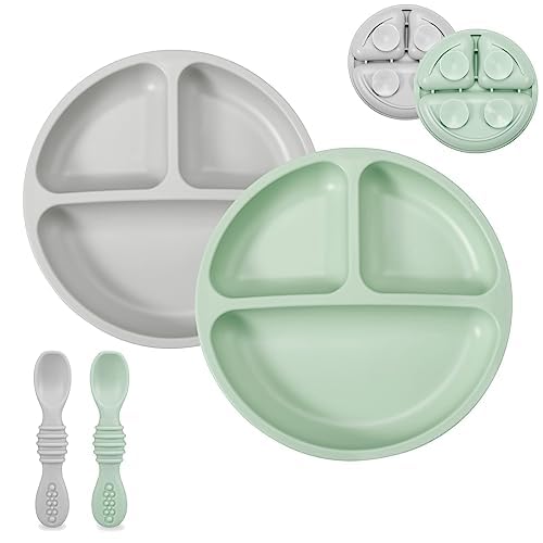 PandaEar silicone baby feeding set plates demonstrate safe, BPA-free material for mess-free meals.