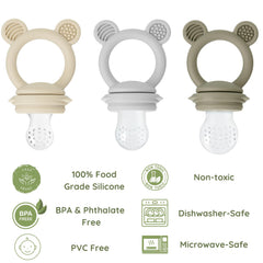 PandaEar silicone feeder pacifier BPA-free for safe gum comfort.