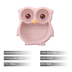 PandaEar silicone plate close-up highlights oven and freezer-safe design for flexible meals.