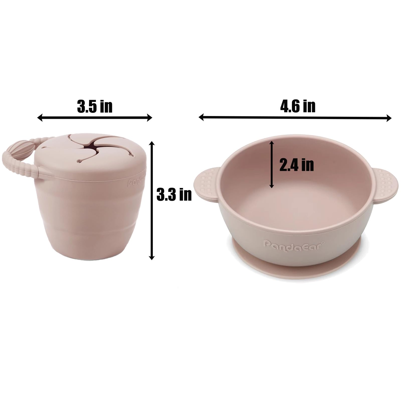 PandaEar pink sippy cup with straw supports self-feeding confidence