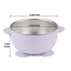 PandaEar silicone sleeve emphasizes BPA-free coating protecting surfaces during meals.