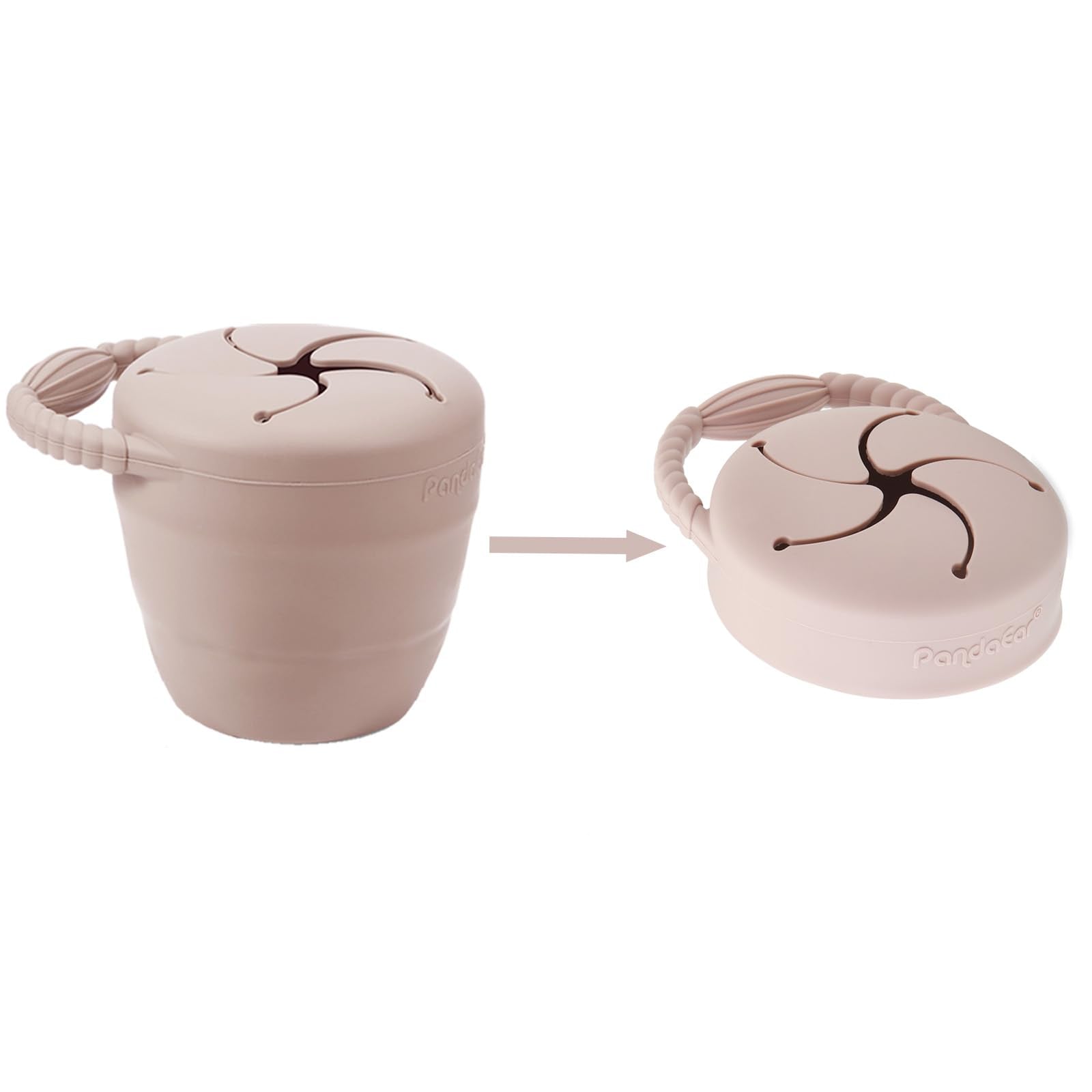 PandaEar spoons and forks pink ergonomic grips for tiny hands