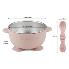 PandaEar soft silicone spoons with gentle tips for delicate gums.