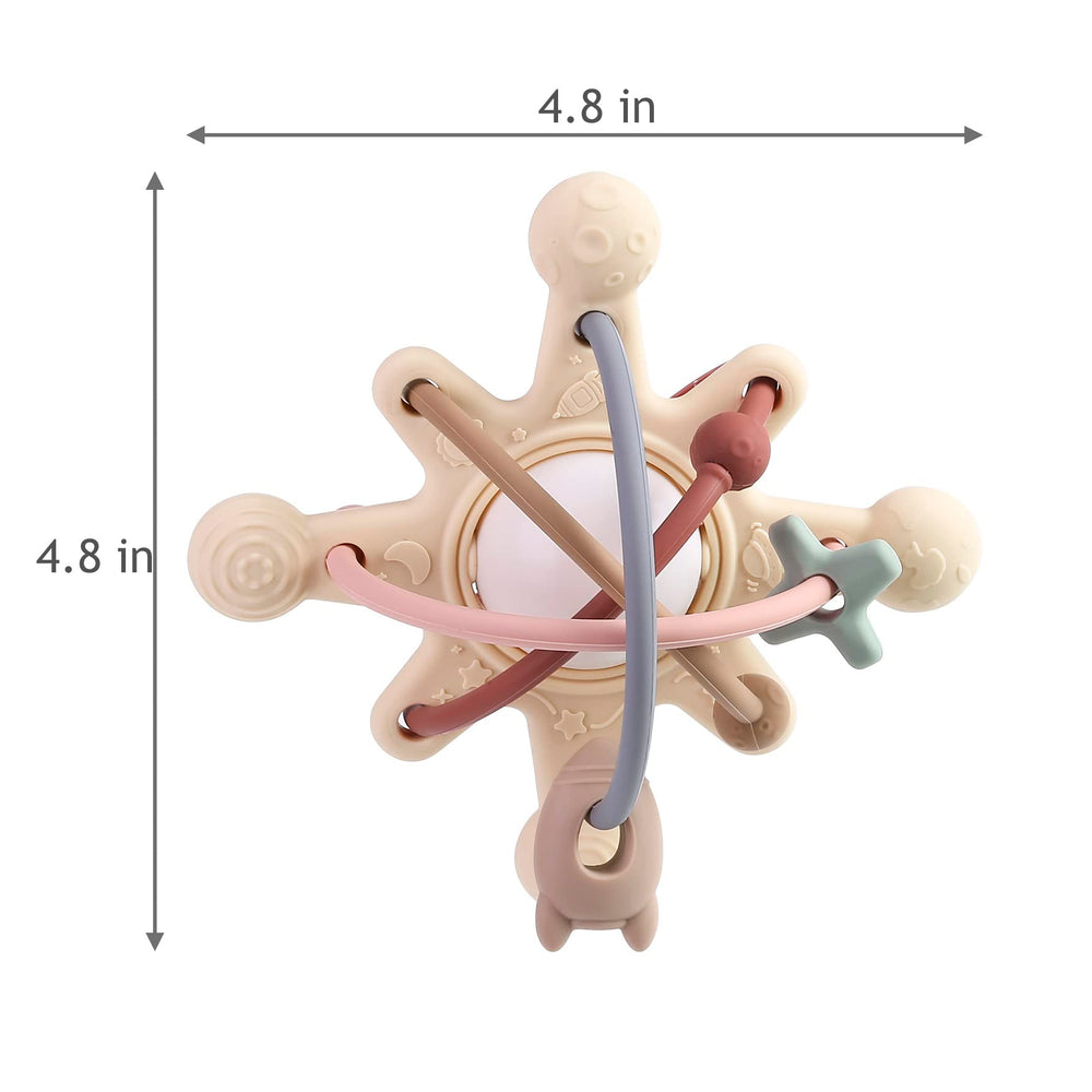PandaEar soft silicone teether textures aid teething and gum relief