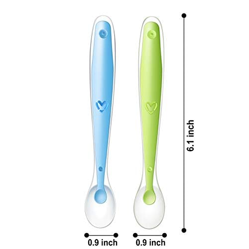 PandaEar soft spoons pastel set highlight shallow bowls for safe scooping.
