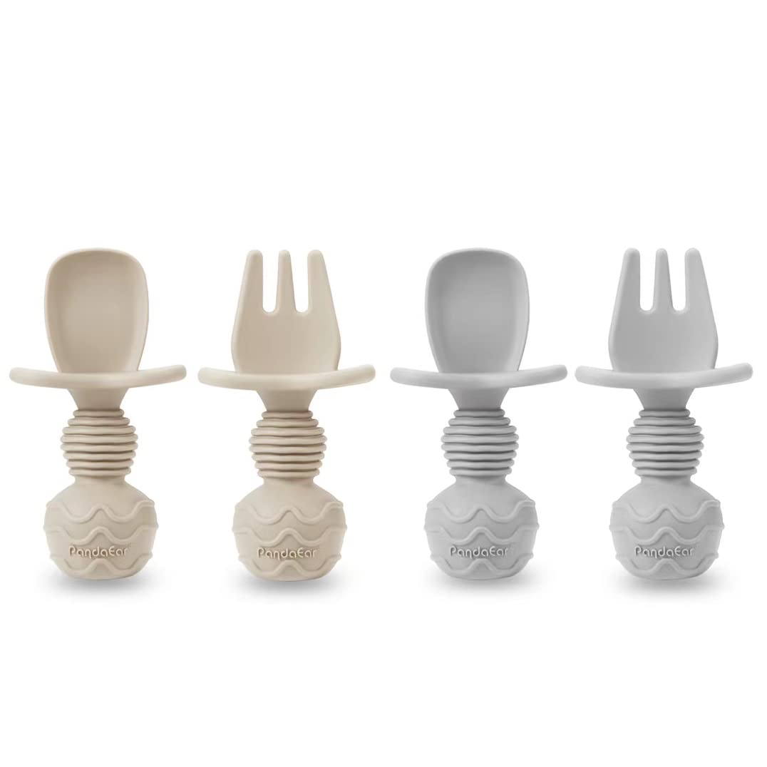 PandaEar soft-tip spoons provide gentle feeding for tender gums.