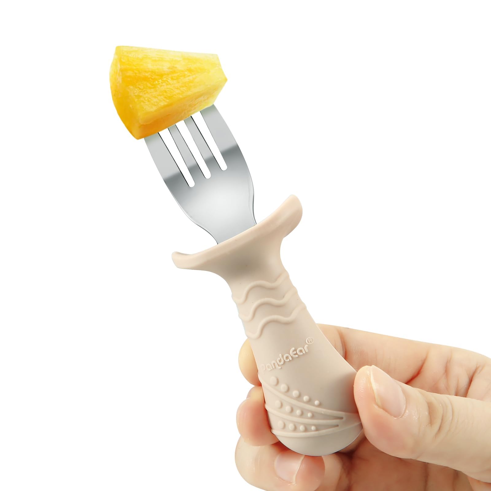 PandaEar stainless-steel utensils dishwasher-safe – quick cleanup after meals and snacks.