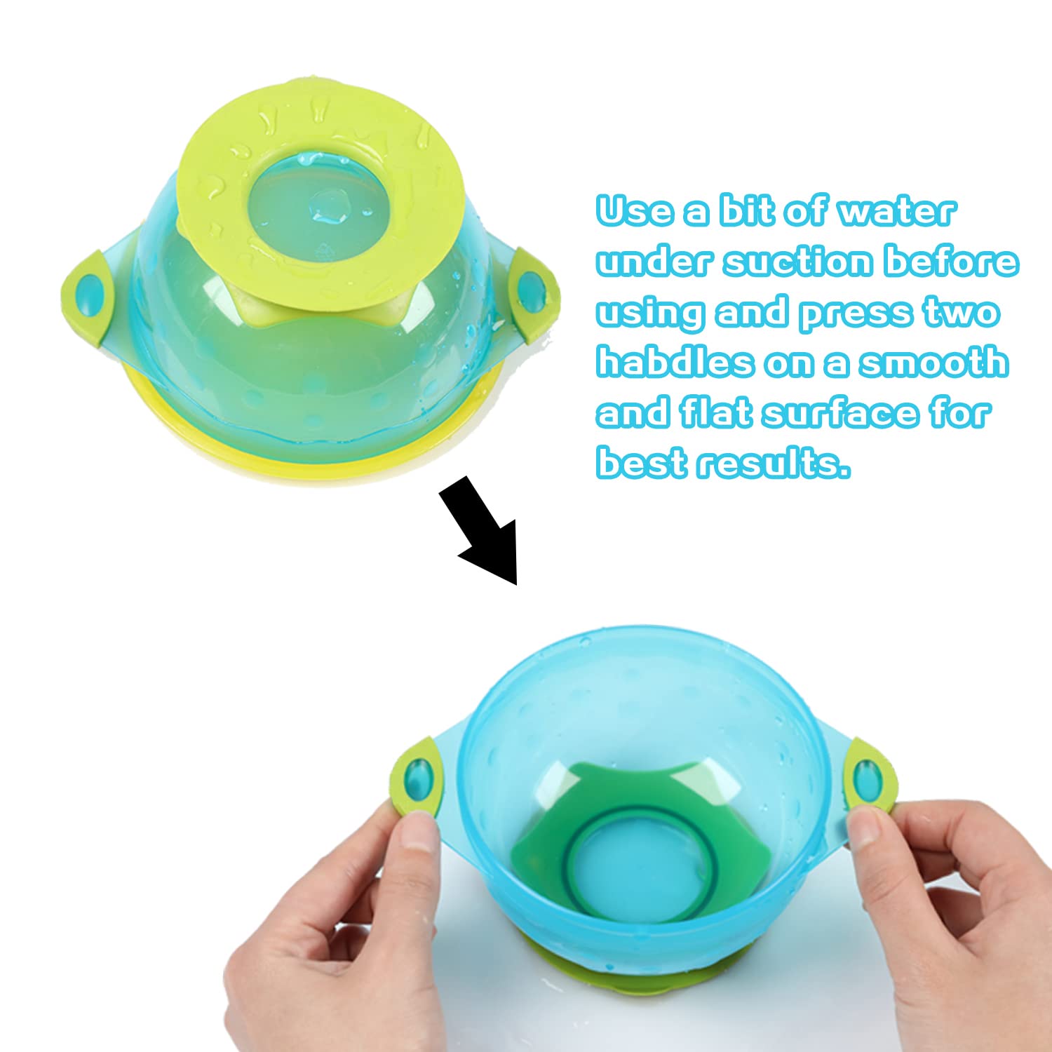 PandaEar Stay Put Bowls colorful lids add fun mealtime while guiding portions