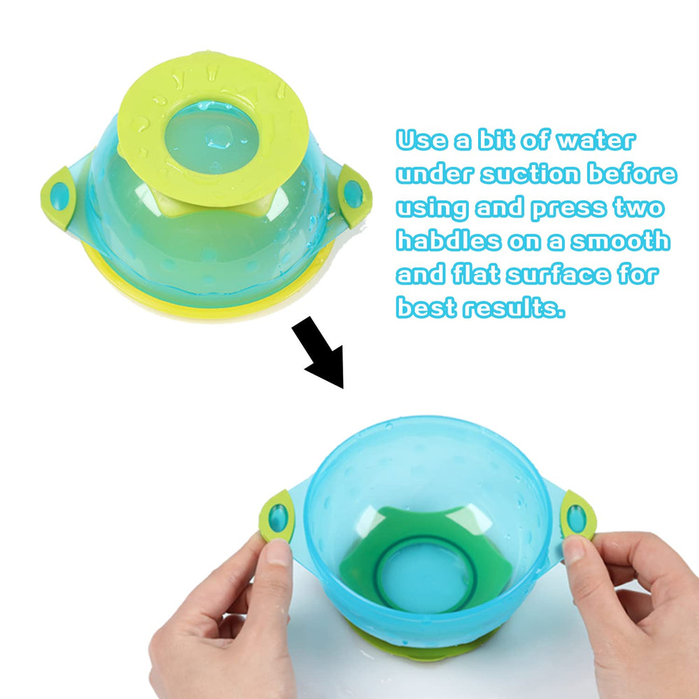 PandaEar Stay Put Bowls colorful lids add fun mealtime while guiding portions