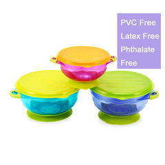 PandaEar Stay Put Bowls lids secure leftovers with easy snap-on storage and transport
