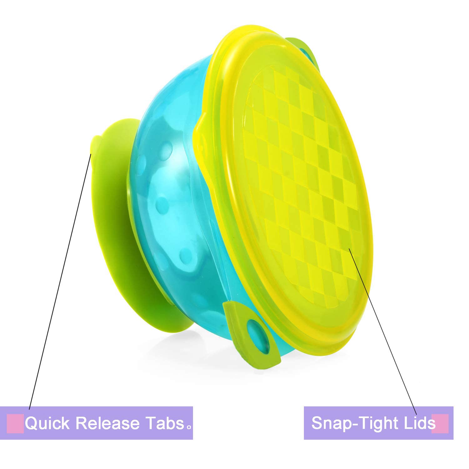 PandaEar Stay Put Bowls stackable design keeps your kitchen organized and accessible